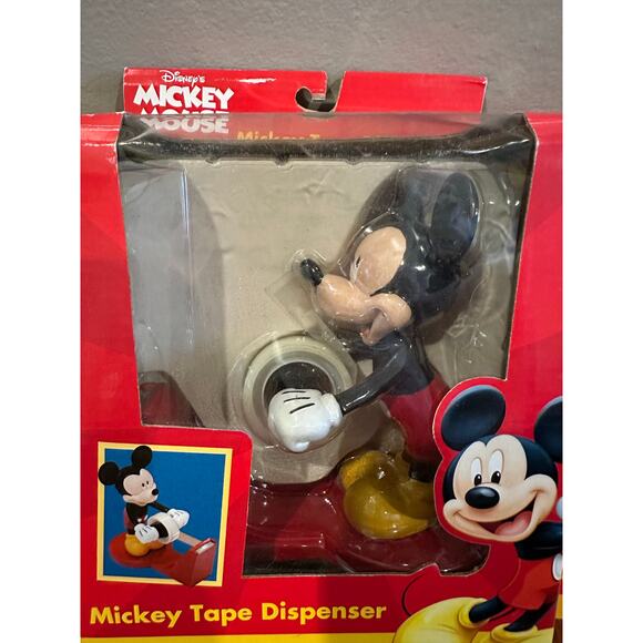 Mickey and Goofy Desk set Tape Dispenser and Stapler - Picture 3 of 6